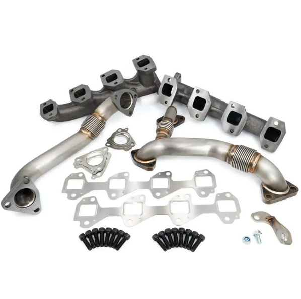 PPE HIGH-FLOW EXHAUST MANIFOLDS WITH UP-PIPES 116111200 | 2002-2004 6.6L Duramax LB7