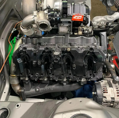 PPE HIGH-FLOW EXHAUST MANIFOLDS WITH UP-PIPES 116111800/116111810/116111820 | 2007.5-2010 6.6L Duramax LMM