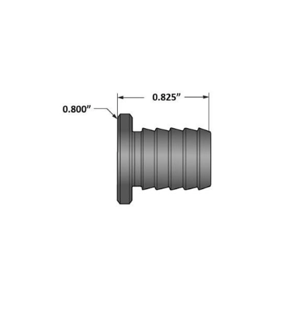 FLEECE 1-1/2" BILLET ALUMINUM UNIVERSAL BLOCK OFF PLUG FPE-34071 | UNIVERSAL - BARBED 1/2" FITTING