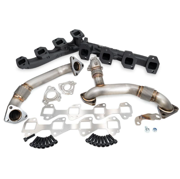PPE HIGH-FLOW EXHAUST MANIFOLDS WITH UP-PIPES 116112000  | 2011-2016 6.6L Duramax LML