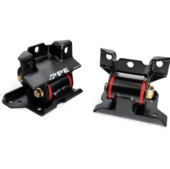 PPE SILICONE BUSHING ENGINE MOUNT KIT- RED 70 SHD (FIRMEST) 168030170 | 2001-2010 6.6L DURAMAX LB7/LLY/LBZ/LMM