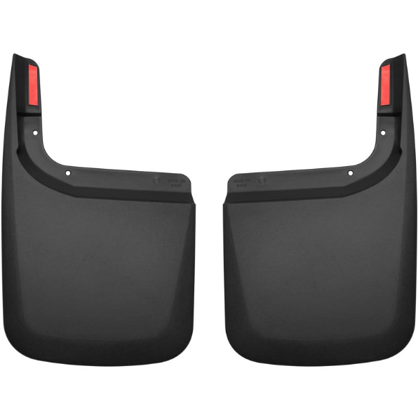 HUSKY LINERS BLACK CUSTOM MOLDED MUD GUARDS 59461 & 58461 | 2017-2026 6.7L Powerstroke (WITHOUT OEM FENDER FLARES)