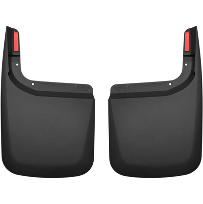 HUSKY LINERS BLACK CUSTOM MOLDED MUD GUARDS 59461 & 58461 | 2017-2026 6.7L Powerstroke (WITHOUT OEM FENDER FLARES)