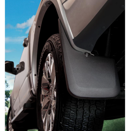 HUSKY LINERS BLACK CUSTOM MOLDED MUD GUARDS 59461 & 58461 | 2017-2026 6.7L Powerstroke (WITHOUT OEM FENDER FLARES)