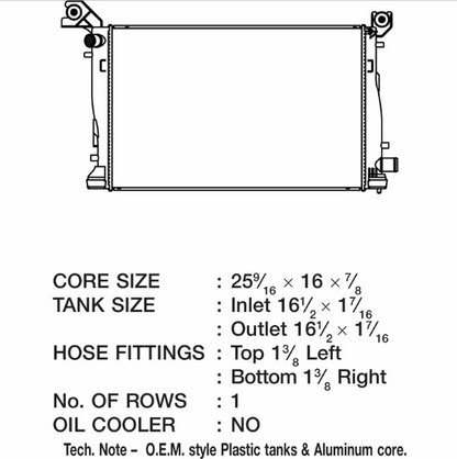 CSF OEM STYLE REPLACEMENT SECONDARY RADIATOR 3664 | 2013-2018 6.7L Cummins