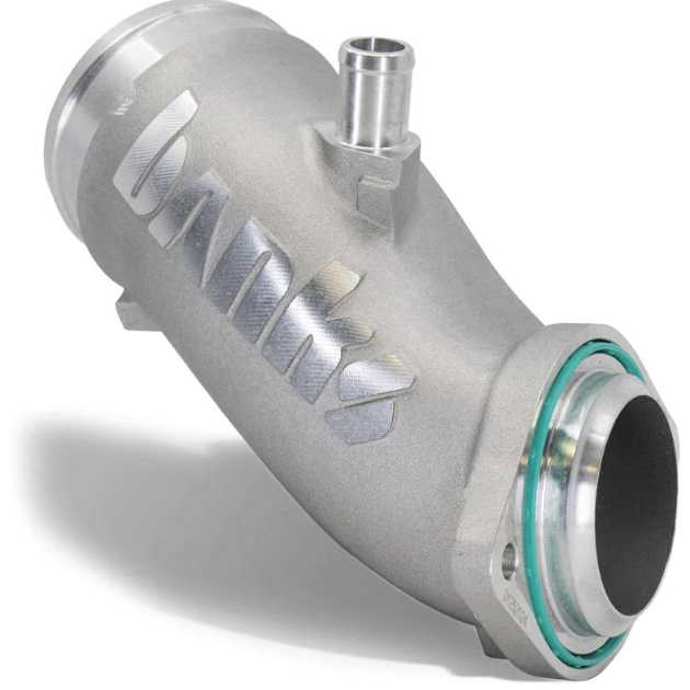 BANKS POWER MONSTER RAM TURBO INLET ELBOW NATURAL & RED 42792 | 2017-2026 6.6L DURAMAX L5P