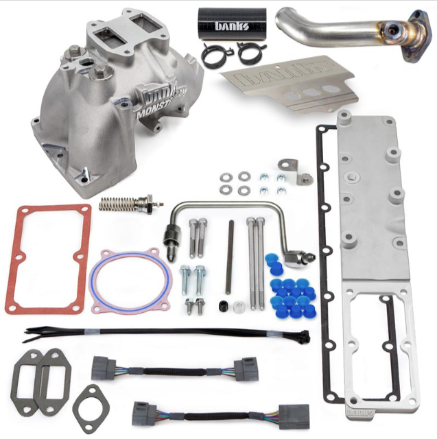 BANKS POWER MONSTER-RAM INTAKE & HEATER GRID UPGRADE NATURAL & RED 42804 | 2013-2018 6.7L CUMMINS CAB & CHASSIS