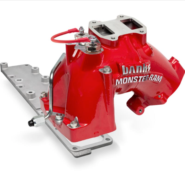 BANKS POWER MONSTER-RAM INTAKE & HEATER GRID UPGRADE NATURAL & RED 42804 | 2013-2018 6.7L CUMMINS CAB & CHASSIS
