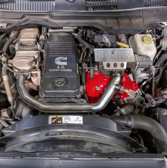 BANKS POWER MONSTER-RAM INTAKE & HEATER GRID UPGRADE NATURAL & RED 42806 | 2007.5-2012 6.7L CUMMINS CAB & CHASSIS - WWM Performance