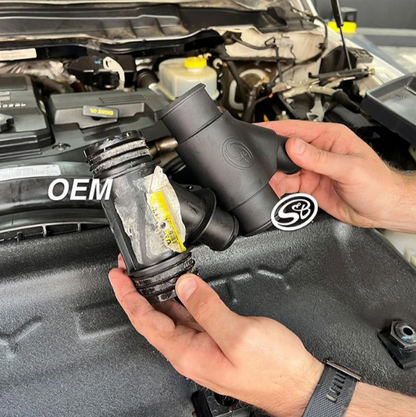 S&B FILTERS ALUMINUM DUAL RADIATOR COOLANT Y-PIPE 85-1000 | 2013-2015 6.7L CUMMINS - WWM Performance