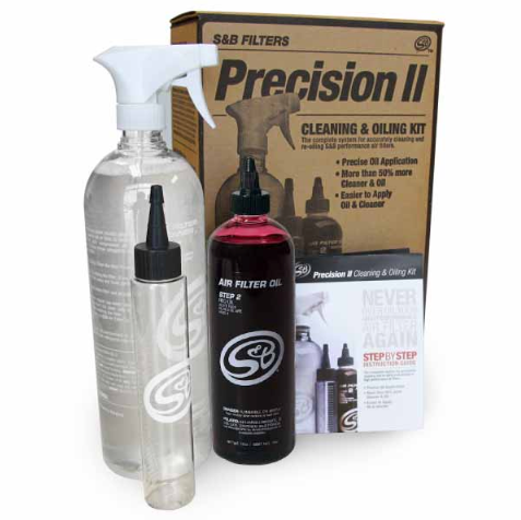 S&B FILTERS 88-0008 PRECISION II AIR FILTER CLEANING & OIL KIT (RED) | FOR USE WITH S&B CLEANABLE OILED AIR FILTERS