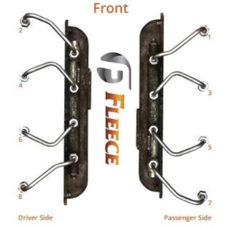 FLEECE INJECTOR LINE SET FPE-34611 | 2001-2004 6.6L DURAMAX LB7