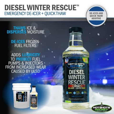 HOT SHOT'S SECRET DIESEL WINTER RESCUE EMERGENCY FUEL ADDITIVE DWR32Z