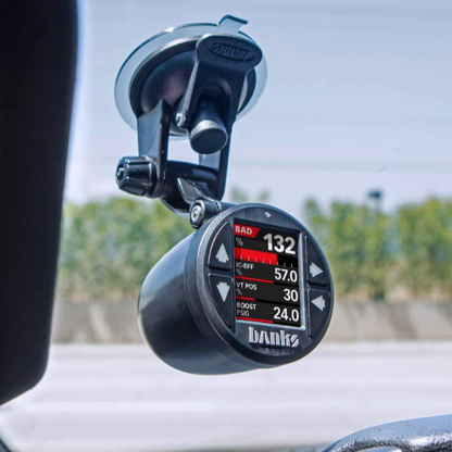BANKS POWER SUCTION CUP GAUGE POD 63341 | UNIVERSAL - FITS SINGLE 2- 1/16" GAUGE
