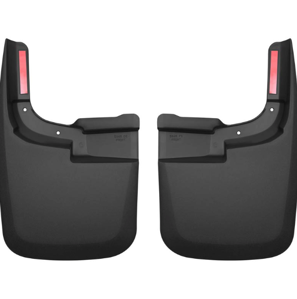 HUSKY LINERS BLACK CUSTOM MOLDED MUD GUARDS 59461 & 58461 | 2017-2026 6.7L Powerstroke (WITHOUT OEM FENDER FLARES)
