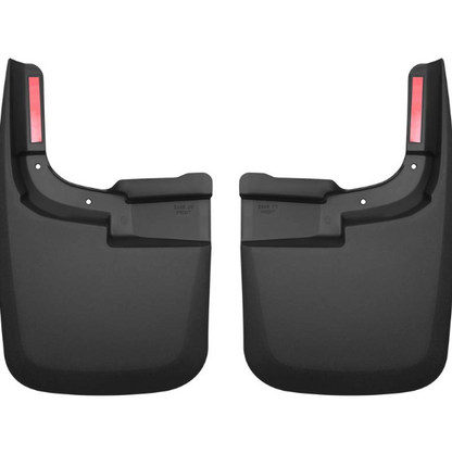 HUSKY LINERS BLACK CUSTOM MOLDED MUD GUARDS 59461 & 58461 | 2017-2026 6.7L Powerstroke (WITHOUT OEM FENDER FLARES)