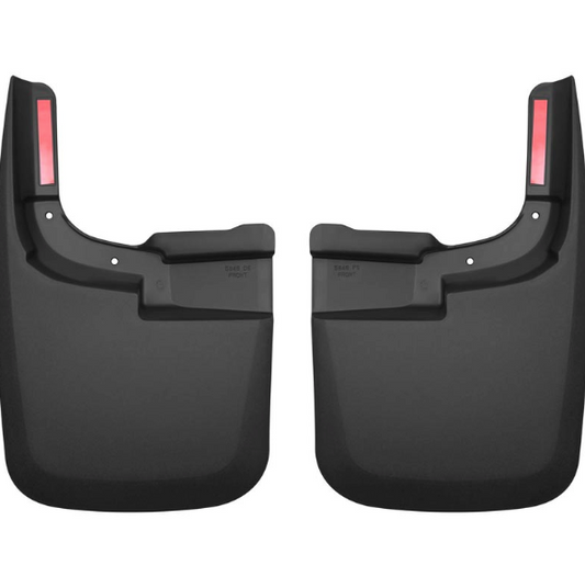 HUSKY LINERS BLACK CUSTOM MOLDED MUD GUARDS 59461 & 58461 | 2017-2026 6.7L Powerstroke (WITHOUT OEM FENDER FLARES) - WWM Performance