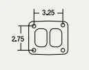 BorgWarner T4 Divided Turbine Inlet Gasket BW-170335 | Universal