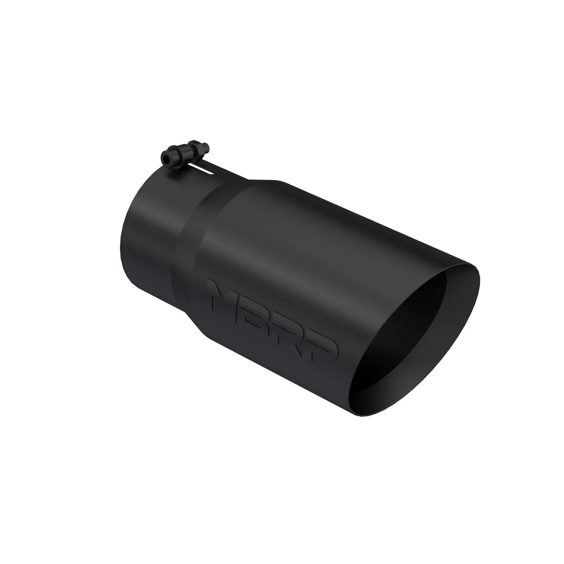 MBRP Black Coated Tip T5074BLK | 6" OD Dual Wall Angled 5" Inlet 12" Length