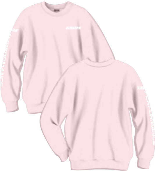 Crew Neck Sweatshirts - Pink - WWM Performance