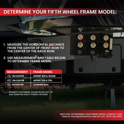 GEN-Y Hitch EXECUTIVE Fifth Wheel-to-Gooseneck (Torsion-Flex) Pin Box GH-8075AL Lippert 1621, 1621 HD, 1116, 1716 Frame Model