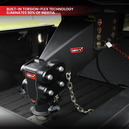 GEN-Y Hitch EXECUTIVE Fifth Wheel-to-Gooseneck (Torsion-Flex) Pin Box GH-8055AL Lippert 1621, 1621 HD, 1116, 1716 Frame Model