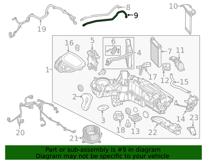 Ford HVAC Heater Hose BC3Z-18472-E | 2011-2014 Powerstroke 6.7L