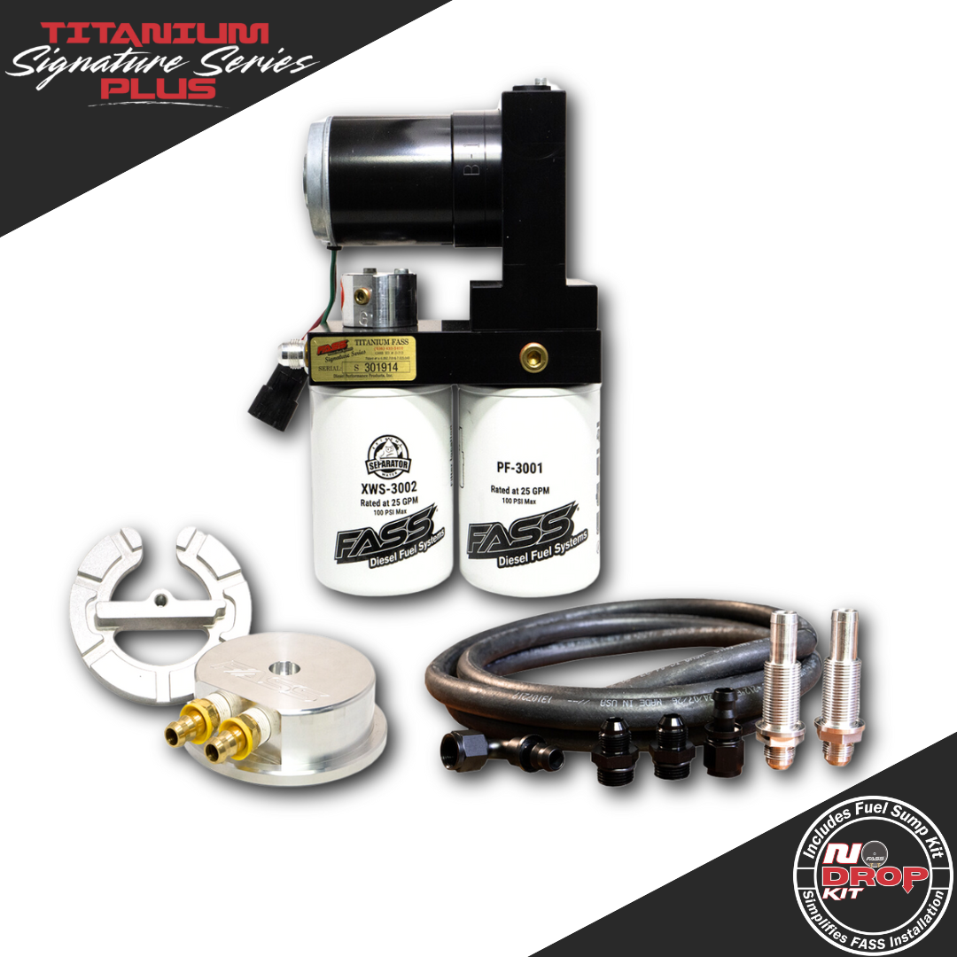 FASS No-Drop Kit Titanium Signature Series Plus 140GPH Fuel System & Sump NDTSPC15180F140G | 2020-2023 Duramax 6.6L L5P