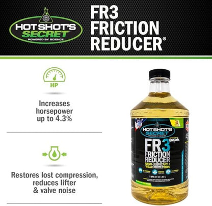 HOT SHOT'S SECRET HSSFR316Z FR3 FRICTION REDUCER OIL ADDITIVE - 1 qt (32 oz)