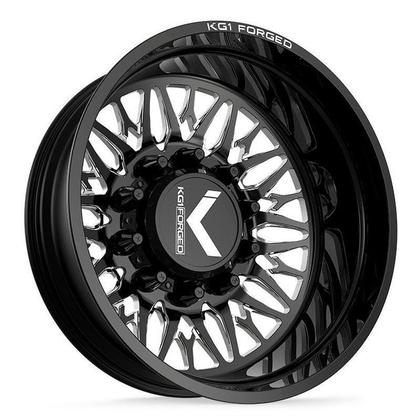 KD014R2482528GPM KG1 Forged KD014 Trident GLOSS BLACK MILLED - REAR