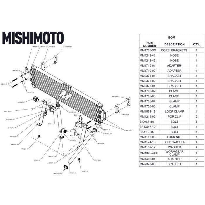 Mishimoto Transmission Cooler  MMTC-DMAX-17SL | 2017-2019 Duramax 6.6L L5P