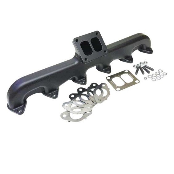 Steed Speed T4 24V Angled Turbo Flange Manifold | T424VANG | 1998.5-2002 Dodge Cummins 5.9L